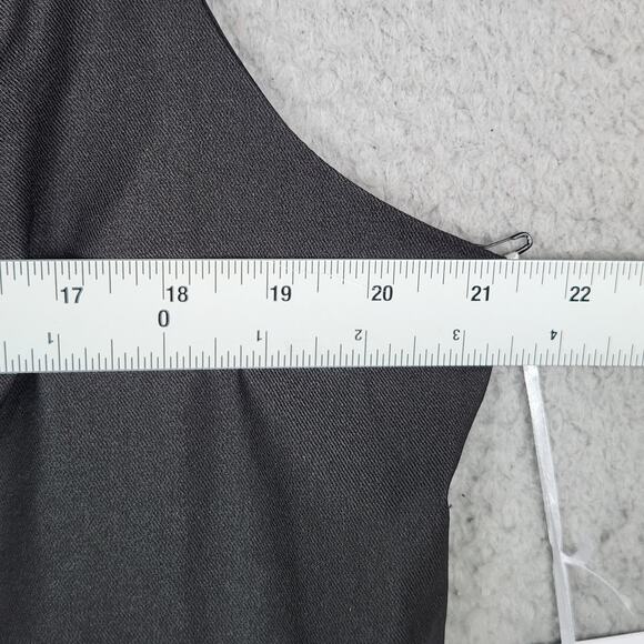 UNIQUE VINTAGE Vest Womens 2X Black Music Notes Stars Pockets V-Neck NWT - Picture 3 of 14